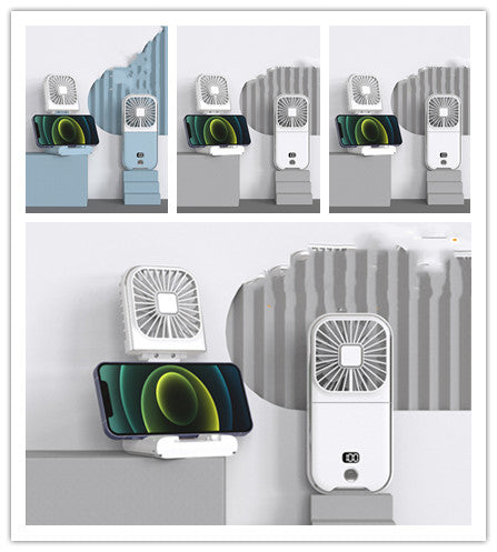 Folding Portable Digital Display Handheld Small Fan.